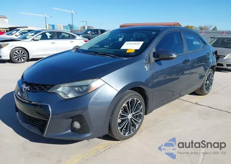 2016 Toyota Corolla S Plus z USA, uszkodzony, nr VIN 5YFBURHE0GP446845